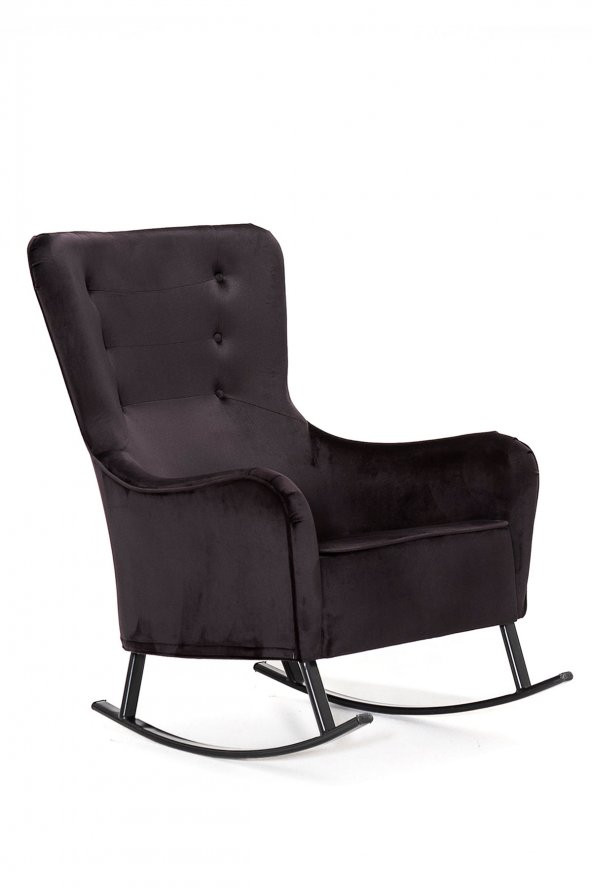 Melina Sallanır Berjer Tv Koltuğu Dinlenme Koltuğu, Sallanır Sandalye - Siyah