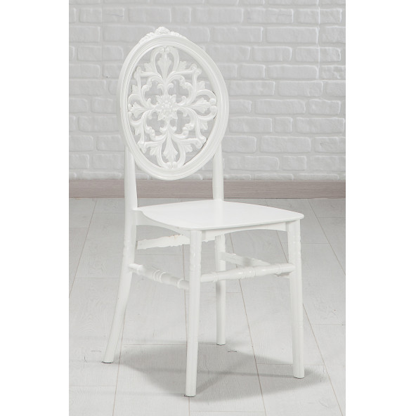 SANDALİE 4 ADET Venüs Sandalye Mat Beyaz - Mutfak / Balkon / Bahçe Sandalyesi - 2