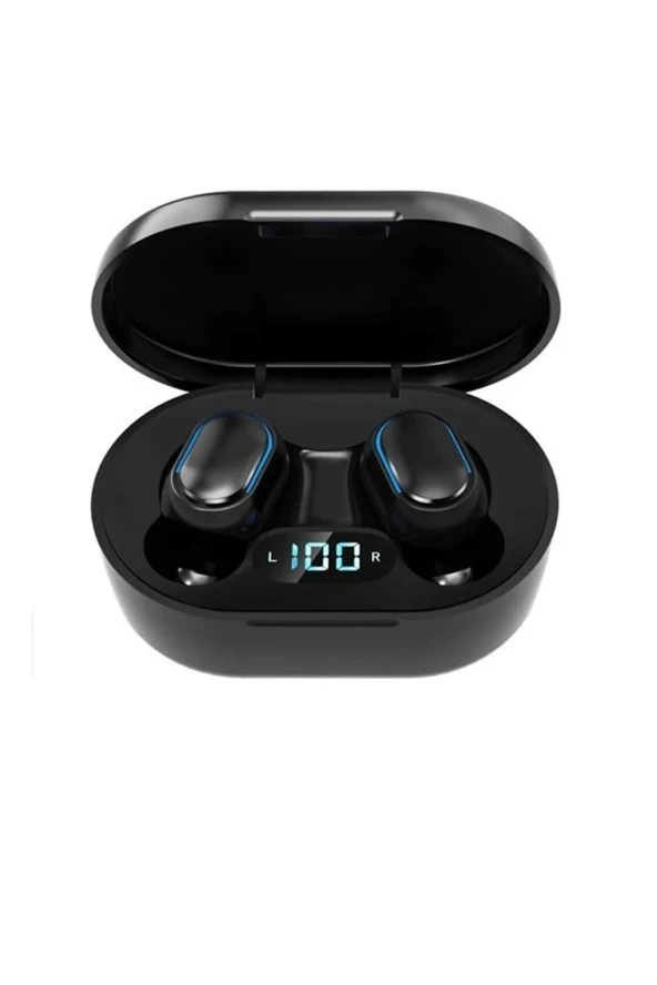 Torima E7S Bluetooth Kulaklık Extra Bass Hd Ses Çift Mikrofon Dokunmatik Kablosuz Kulaklık Siyah