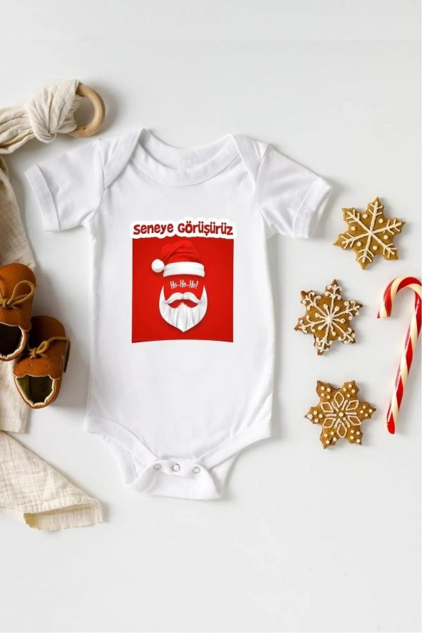 Seneye Görüşürüz Hediyenza Özel Tasarım Bebek Zıbın Pamuklu Çıtçıtlı Body Bebek Hediye ürün görseli 1