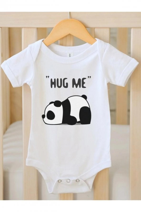 Hug Me Hediyenza Özel Tasarım Bebek Zıbın Pamuklu Çıtçıtlı Body Bebek Hediye ürün görseli 1