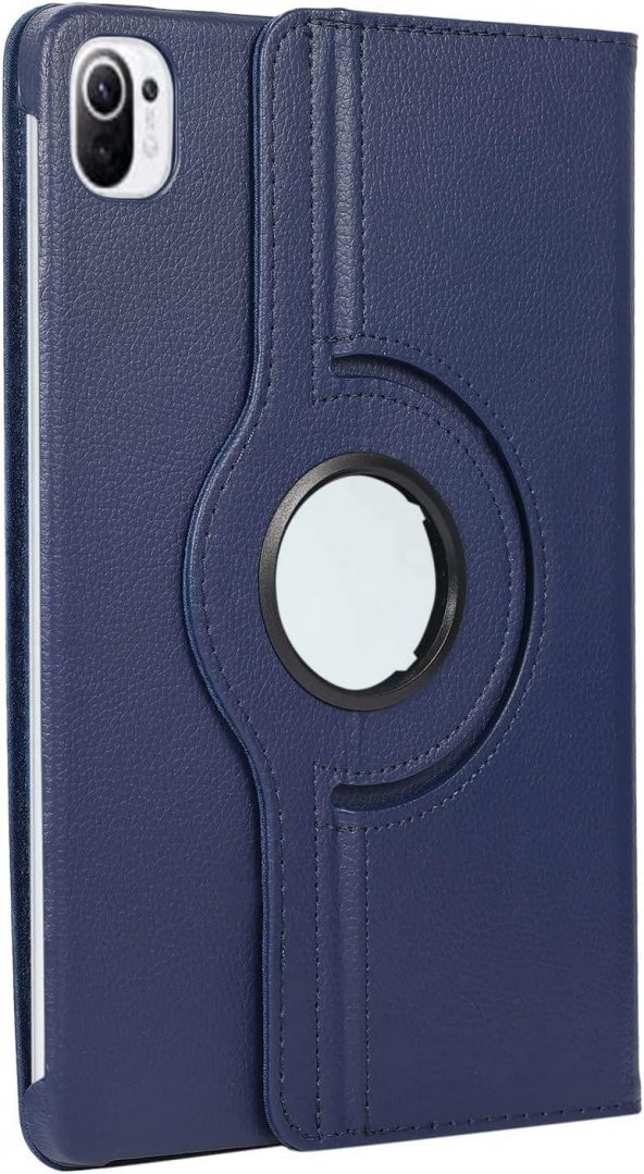 Xiaomi Mi Pad 5 Kılıf 360 Dönerli Standlı Kapaklı+ Temperli Cam Ekran Koruyucu + Kalem - 7