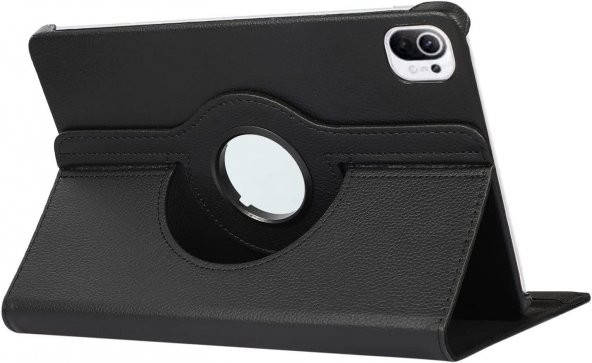 Xiaomi Mi Pad 5 Kılıf 360 Dönerli Standlı Kapaklı+ Temperli Cam Ekran Koruyucu + Kalem - 4