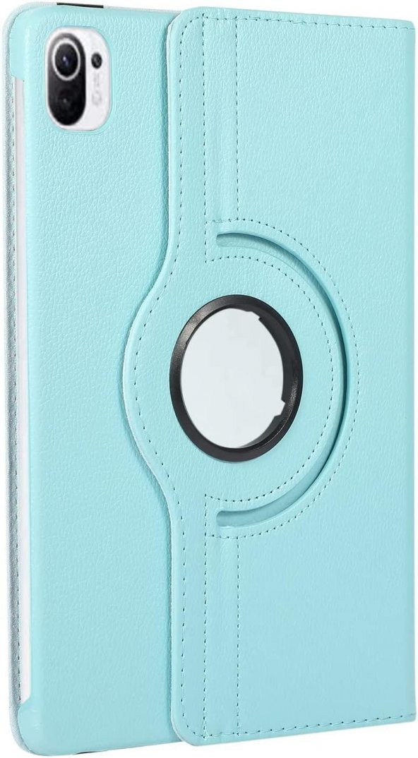 Xiaomi Mi Pad 5 Kılıf 360 Dönerli Standlı Kapaklı+ Temperli Cam Ekran Koruyucu + Kalem - 5