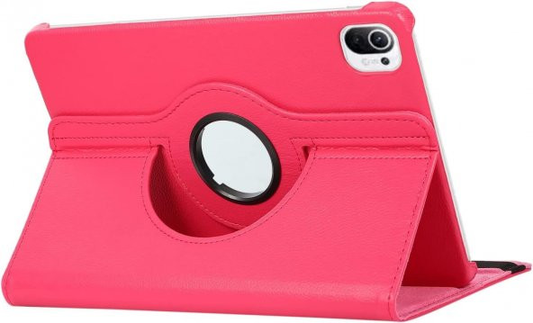 Xiaomi Mi Pad 5 Kılıf 360 Dönerli Standlı Kapaklı+ Temperli Cam Ekran Koruyucu + Kalem - 6