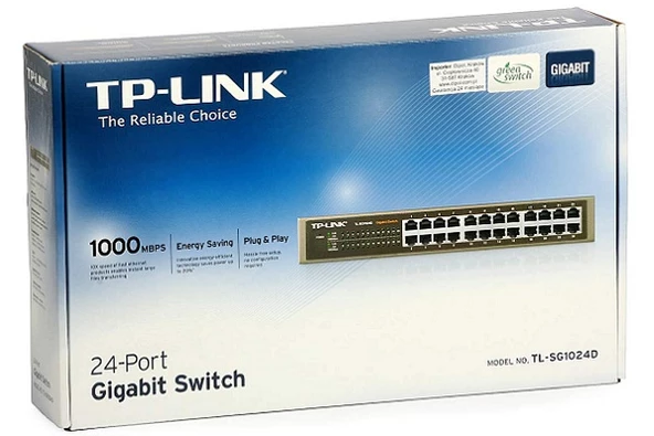 TP-LINK TL-SG1024D 24PORT 10/100/1000 YÖNETİLEMEZ SWITCH - Resim 3