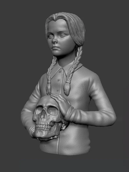 Wednesday Addams Family Thing El Şey Biblo Büst 3d Baskı Aksiyon Figürü Hediyelik Kişiye Özel 10 Cm - 2