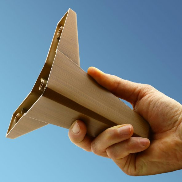 Mobilya Yatak Kanepe Sehpa Çekyat Baza TV Ünitesi Koltuk Ayağı Ahşap Desenli Koyu Ceviz 12 cm Ayak - 7