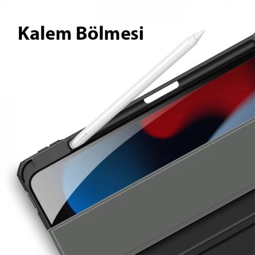 Polham iPad 10.2 2022 Tablet Kılıfı, Manyetik Standlı, Uyku Modlu,Kalem Yerli ve Stanlı Tablet Kılıf - 9