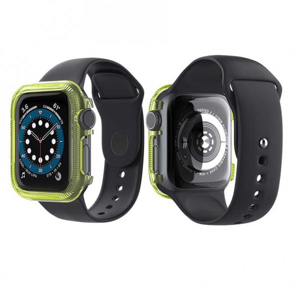 Apple Watch 44mm Silikon Renkli Kasa Koruyucu 03