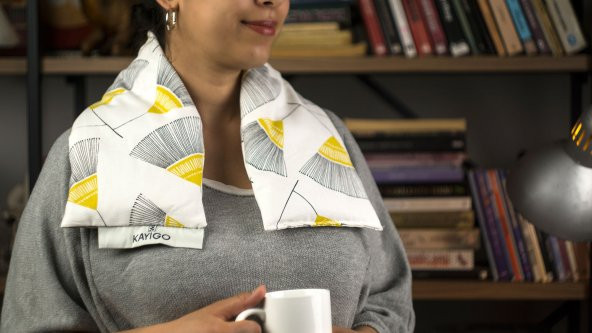 Kayigo Warmy Lavantalı Ilık Sarılma Yastığı-Hardal Çiçeği - Resim 6