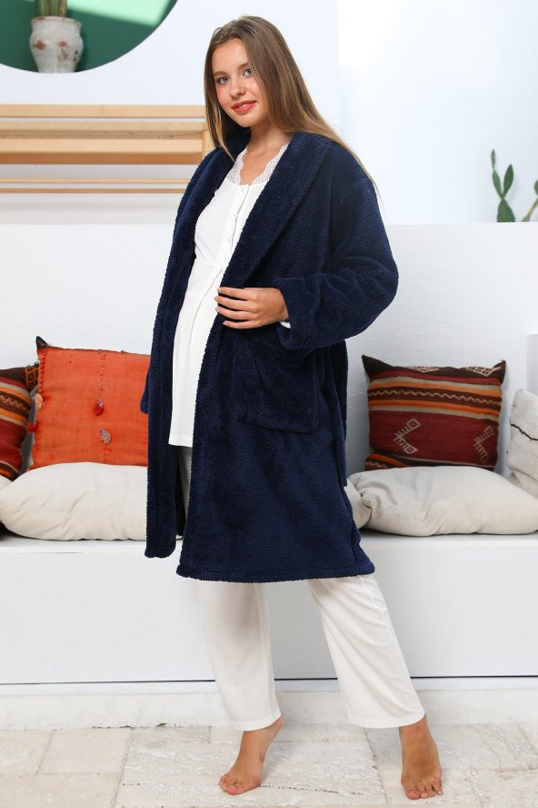 MOMMYSH® 704104 Dream Welsoft Dantel Yaka 4lü Lohusa Seti - 4