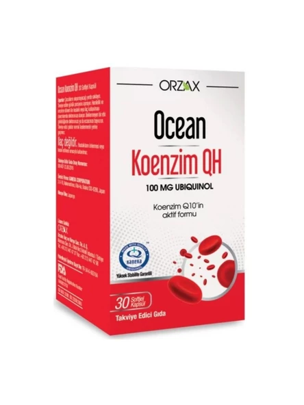 Ocean Koenzim Qh 100 Mg Ubiquinol 30 Kapsül ürün görseli