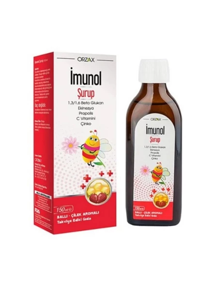 Orzax Ocean Imunol Ballı Çilek Aromalı Şurup 150 Ml ürün görseli