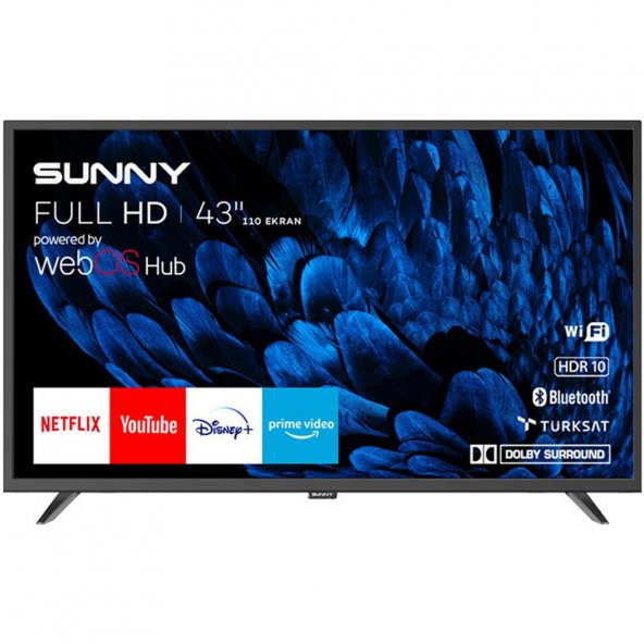 Sunny SN43DAL540 43 110 Ekran Full HD Uydulu Wifi Smart webOS Led TV
