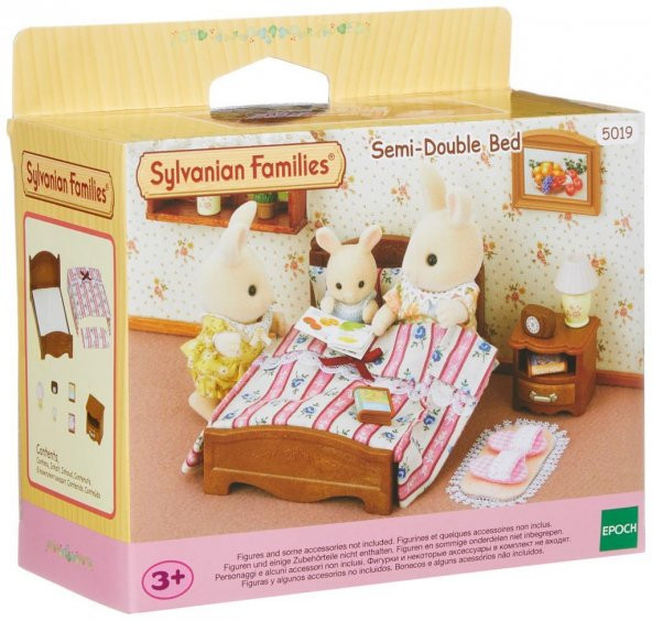 Sylvanian Families Semi Double Bedrom Oyun Seti Aksesuarları - 2