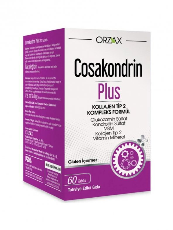Orzax Cosakondrin Plus 60 Tablet