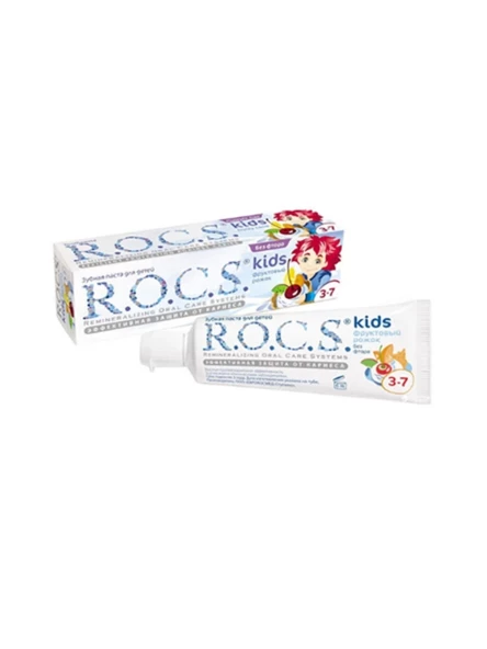 Rocs Kids 3-7 Yaş Meyve Külahı Diş Macunu 35 ml