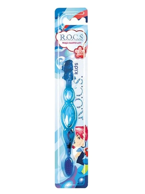 Rocs Kids 3-7 Yaş İçin Ekstra Yumuşak Diş Fırçası Mavi