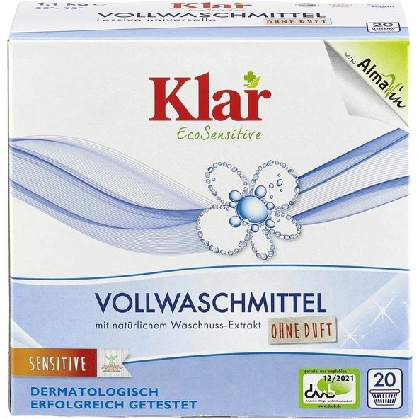 Klar Klar Çamaşır Makine Yıkama Tozu ( Beyaz + Renkli) - 1,1 kg - 1