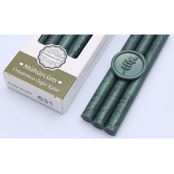 Mühür Mumu Çubuk 11mmx120mm 10lu Paket Mod: 631 GÜMÜŞ KOYU YAPRAK ürün görseli