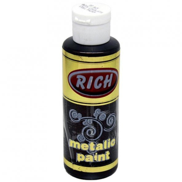 Rich Akrilik Boya Metalik 120 CC Antik Çikolata 0865