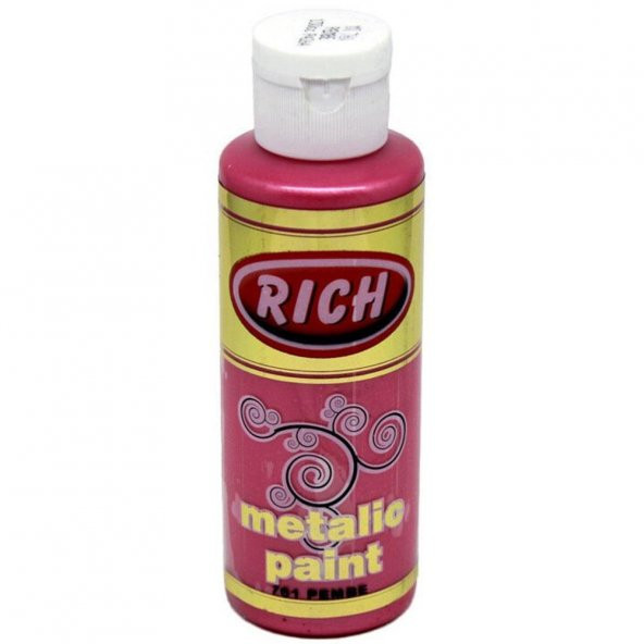Rich Akrilik Boya Metalik 120 CC Pembe 0761
