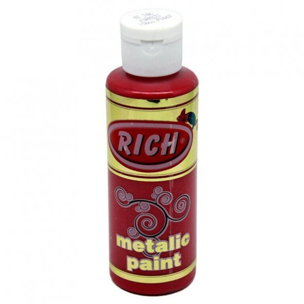 Rich Akrilik Boya Metalik 120 CC Kırmızı 0746 ürün görseli 1