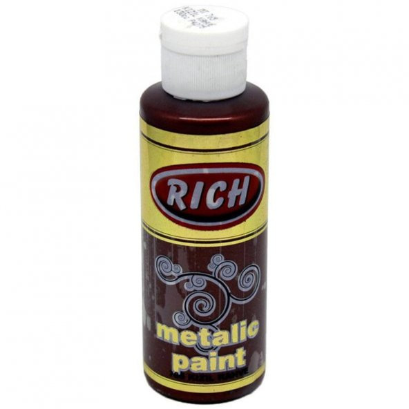 Rich Akrilik Boya Metalik 120 CC Kızıl Kahve 0765