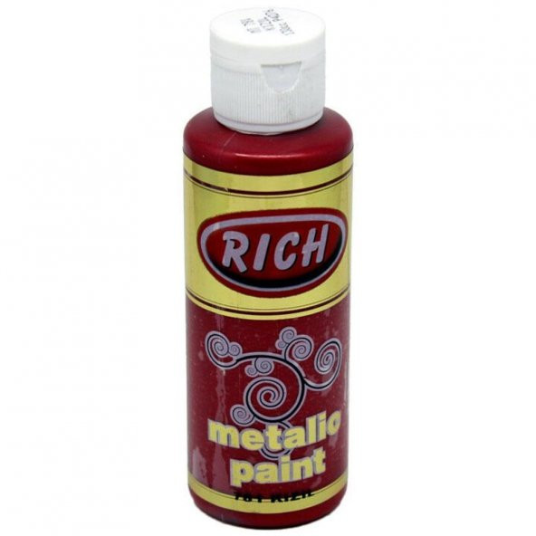 Rich Akrilik Boya Metalik 120 CC Kızıl 0781
