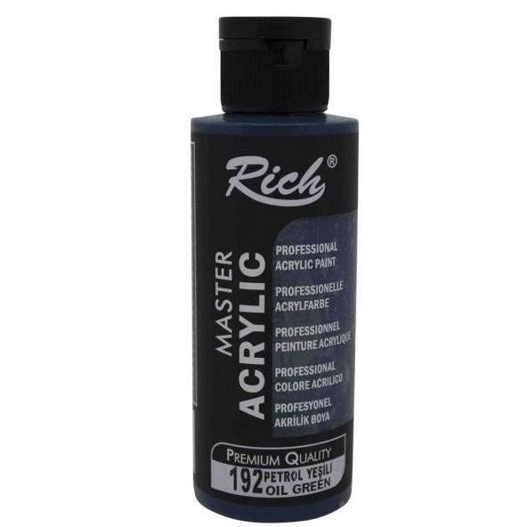 Rich Akrilik Boya Master 120 CC Petrol Yeşili 192 ürün görseli 1