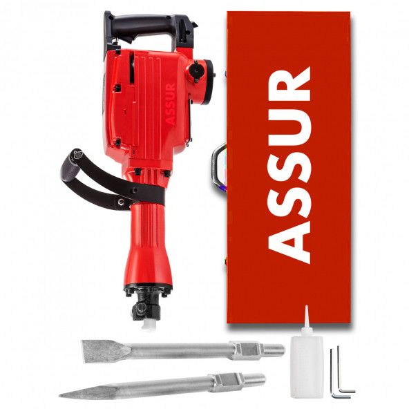 ASSUR  16 Kg Profesyonel 65mm Büyük Tip Kırıcı Delici Kırmızı