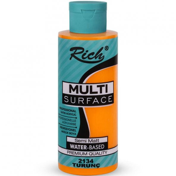 Rich Akrilik Boya Multi Surface 120 CC Turunç 120-2134 ürün görseli 1