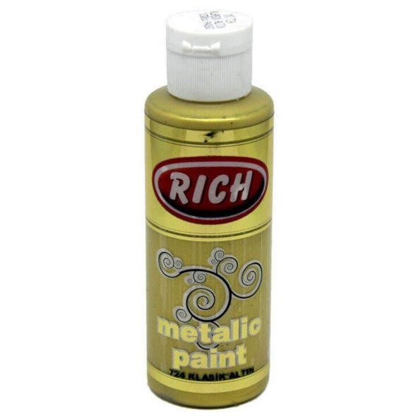 Rich Akrilik Boya Metalik 120 CC Klasik Altın 120-0724 ürün görseli