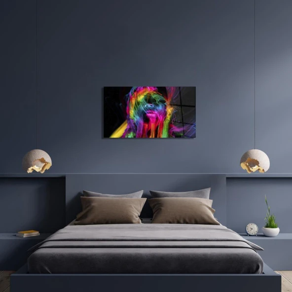 Veraart Kadın Temalı Pleksi Cam Tablo Neon  Kadın - 11