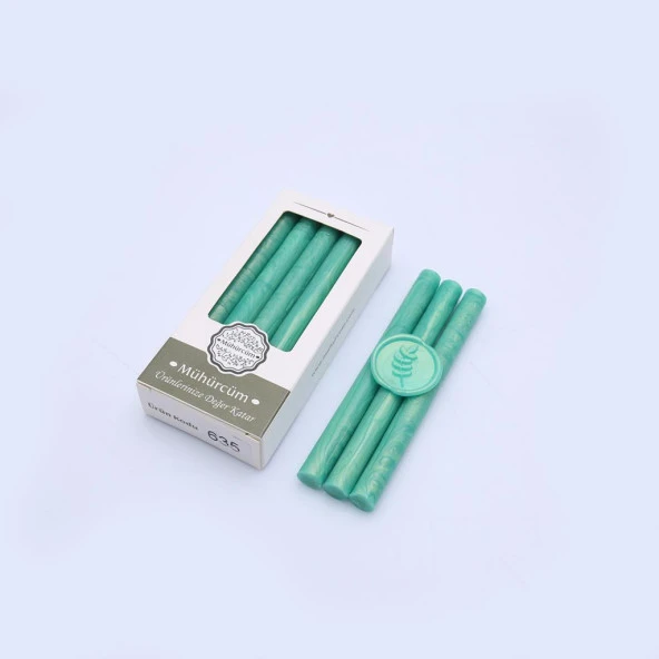 Mühür Mumu Çubuk 11mmx120mm 10 lu Paket Model: 635 SU YEŞİLİ - 3
