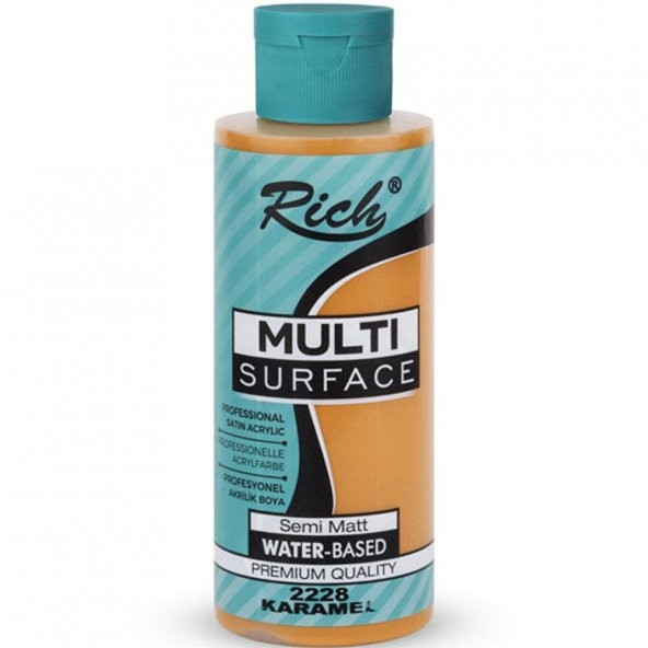 Rich Akrilik Boya Multi Surface 120 CC Karamel 2228 ürün görseli 1