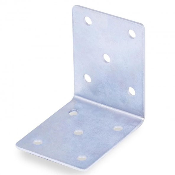 Mobilya Duvar Raf Dolap Köşe Bağlantı Sabitleme L Demir Köşebent Metal Gönye 50x50x40 mm (10 ADET) - 4