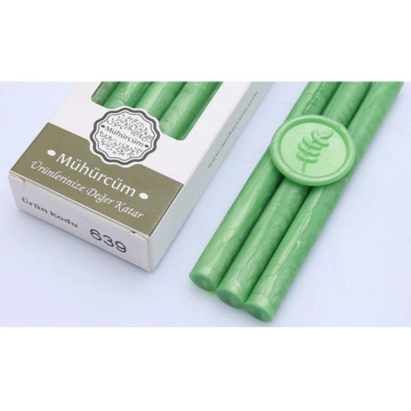 Mühür Mumu Çubuk 11mmx120mm 10 lu Paket Model: 639 YOSUN YEŞİL ürün görseli