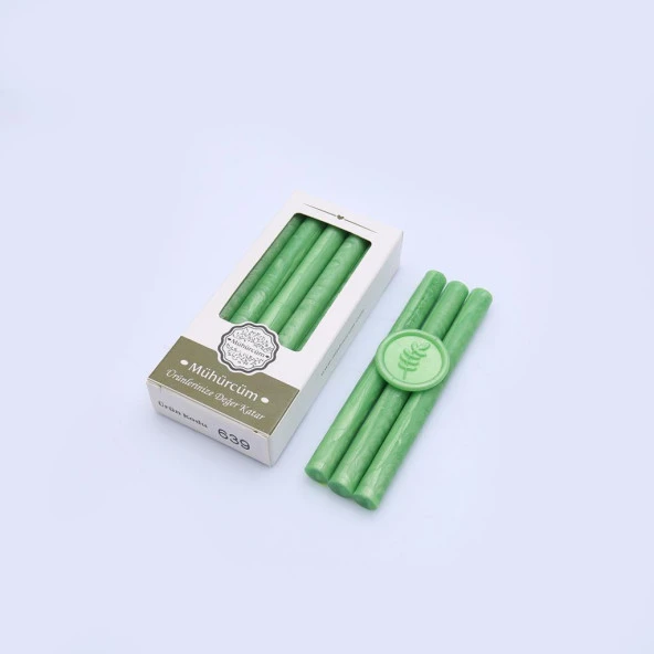 Mühür Mumu Çubuk 11mmx120mm 10 lu Paket Model: 639 YOSUN YEŞİL - Resim 3