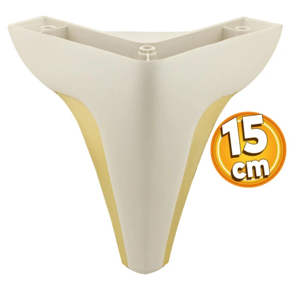 Endülüs Mobilya Kanepe Sehpa TV Ünitesi Baza Koltuk Ayağı Krem Renk 15 cm Ayak ürün görseli