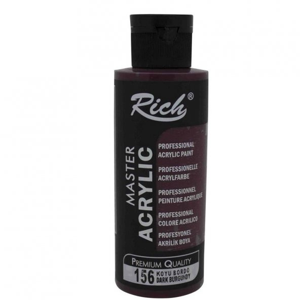 Rich Akrilik Boya Master 120 CC Koyu Bordo 156 ürün görseli 1