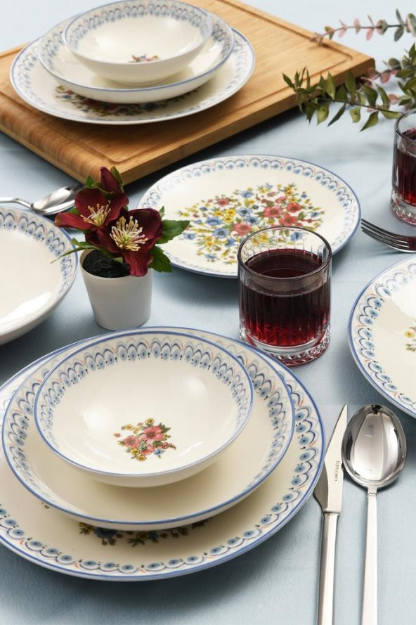 Güral Porselen Manolya 24 Parça 6 Kişilik Yemek Takımı - 2