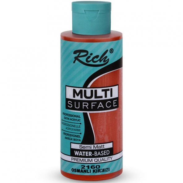 Rich Akrilik Boya Multi Surface 120 CC Osmanlı Kırmızı 2160