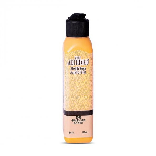 Artdeco Akrilik Boya 140 ML Güneş Sarı 070R-3059 ürün görseli