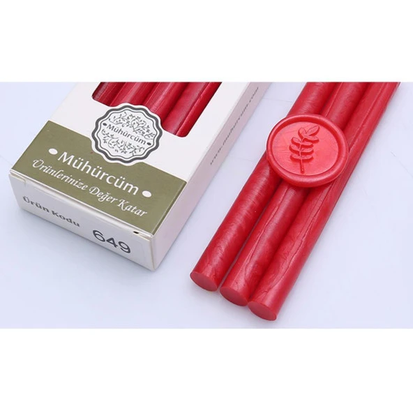 Mühür Mumu Çubuk 11mmx120mm 10 lu Paket Model:649 NARÇİÇEĞİ - 1
