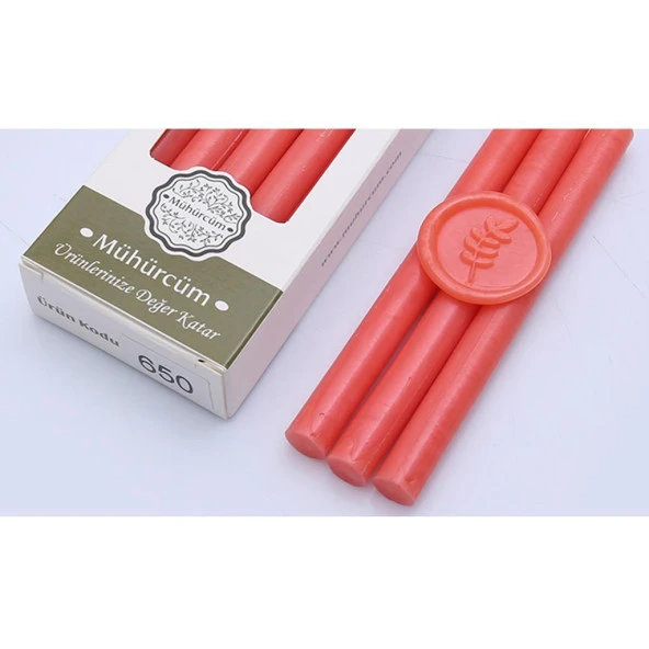 Mühür Mumu Çubuk 11mmx120mm 10 lu Paket Model: 650 ÇİLEK SEDEF ürün görseli
