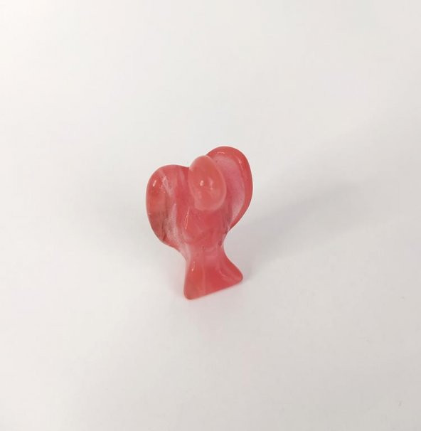 Melek Doğal Taş Kırmızı Akik Carnelian 5 Cm Heykelcik Şifa Çakra Enerji Cep - 4