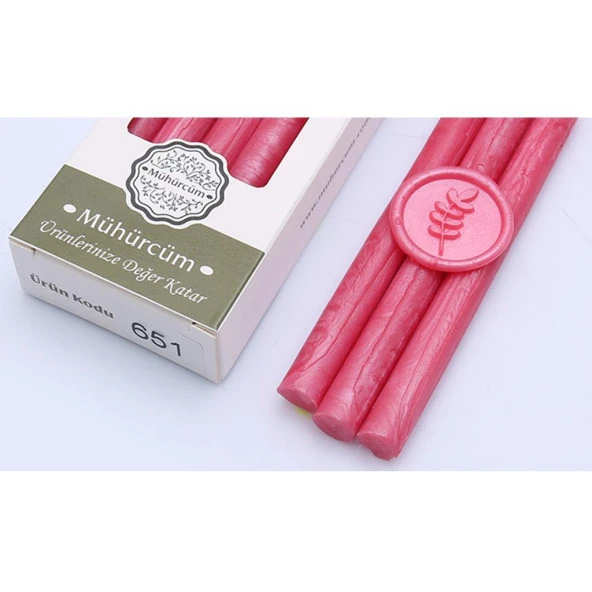 Mühür Mumu Çubuk 11mmx120mm 10 lu Paket Model: 651 ÇİLEK SATEN