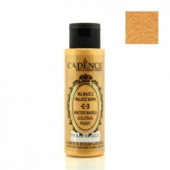 Cadence Su Bazlı Yaldız Boya 111 Antik Ekstra Altın 70ML
